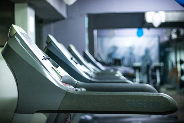 Cardiac stress test treadmill equipment in clinic setting